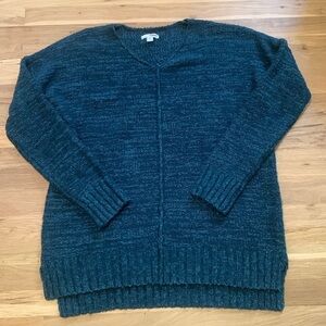 Sonoma Long Sleeve V-Neck Knitted Teal Sweater Women’s L